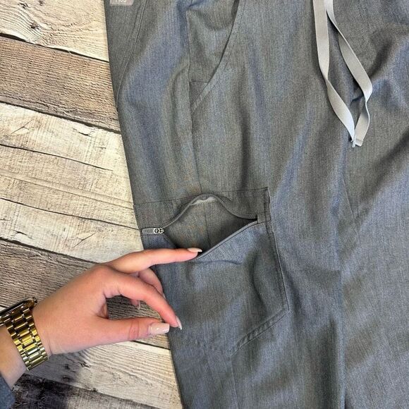 FIGS Zamora 2.0 Jogger Medical Nurse Scrubs Pants Grey Size XXS - Picture 5 of 8